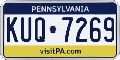 PA license plate KUQ7269