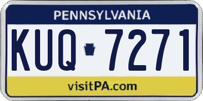 PA license plate KUQ7271