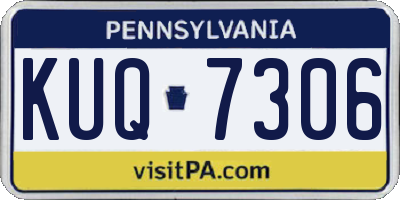 PA license plate KUQ7306
