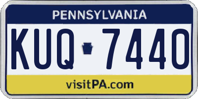 PA license plate KUQ7440