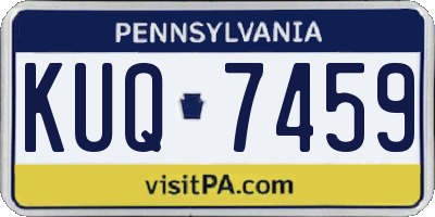PA license plate KUQ7459