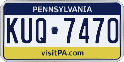PA license plate KUQ7470