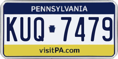 PA license plate KUQ7479
