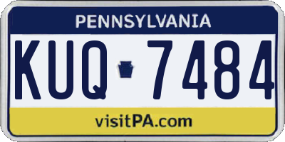 PA license plate KUQ7484