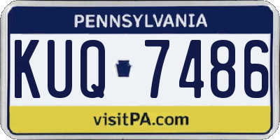 PA license plate KUQ7486