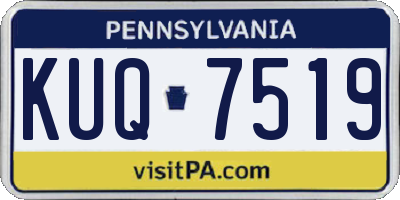 PA license plate KUQ7519