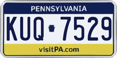 PA license plate KUQ7529