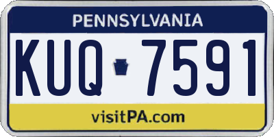 PA license plate KUQ7591