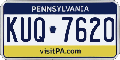 PA license plate KUQ7620