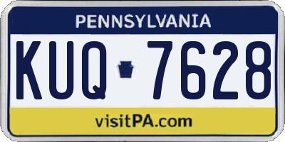 PA license plate KUQ7628