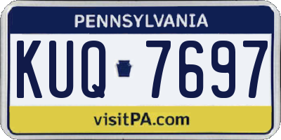 PA license plate KUQ7697