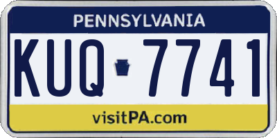 PA license plate KUQ7741