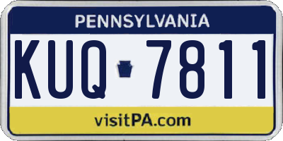 PA license plate KUQ7811