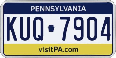 PA license plate KUQ7904