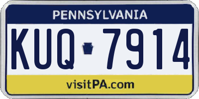 PA license plate KUQ7914