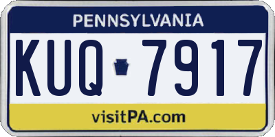 PA license plate KUQ7917