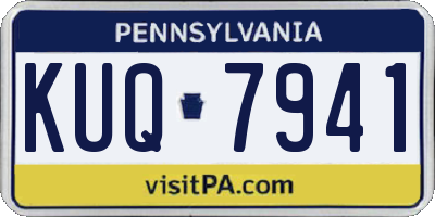 PA license plate KUQ7941