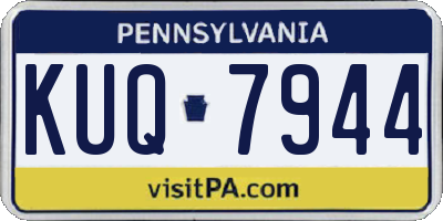 PA license plate KUQ7944