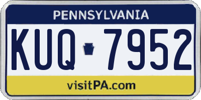 PA license plate KUQ7952