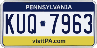 PA license plate KUQ7963