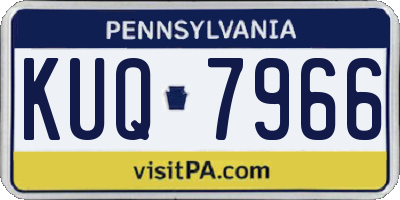 PA license plate KUQ7966