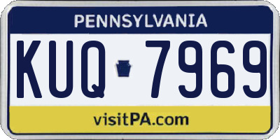PA license plate KUQ7969