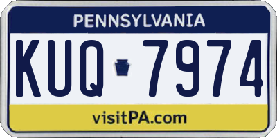 PA license plate KUQ7974