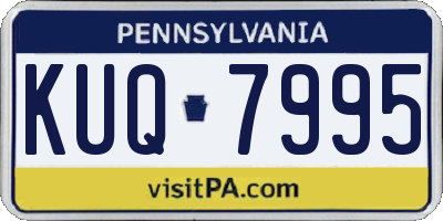 PA license plate KUQ7995