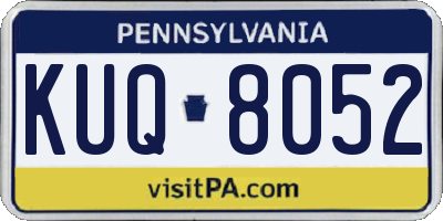 PA license plate KUQ8052
