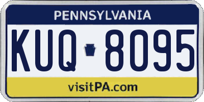 PA license plate KUQ8095
