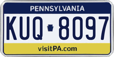 PA license plate KUQ8097