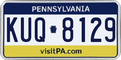 PA license plate KUQ8129