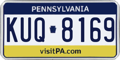PA license plate KUQ8169