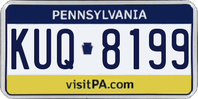 PA license plate KUQ8199