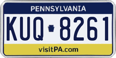 PA license plate KUQ8261