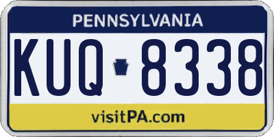 PA license plate KUQ8338