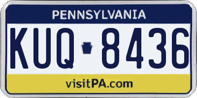 PA license plate KUQ8436