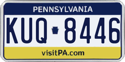 PA license plate KUQ8446