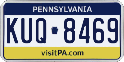 PA license plate KUQ8469