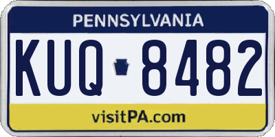 PA license plate KUQ8482