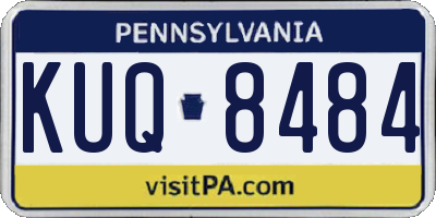 PA license plate KUQ8484