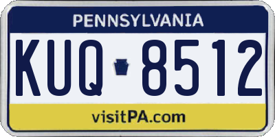 PA license plate KUQ8512