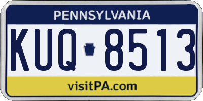 PA license plate KUQ8513