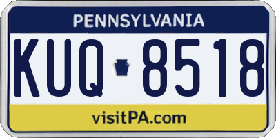 PA license plate KUQ8518