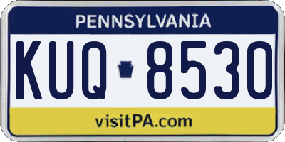 PA license plate KUQ8530