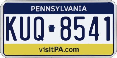 PA license plate KUQ8541