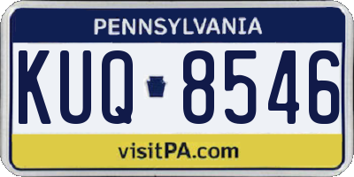 PA license plate KUQ8546