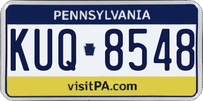 PA license plate KUQ8548