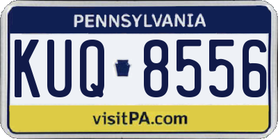 PA license plate KUQ8556