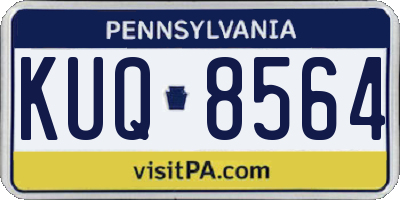 PA license plate KUQ8564